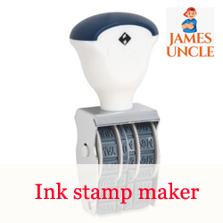 Ink stamp maker Mr. Debasish Jana in Chakdaha